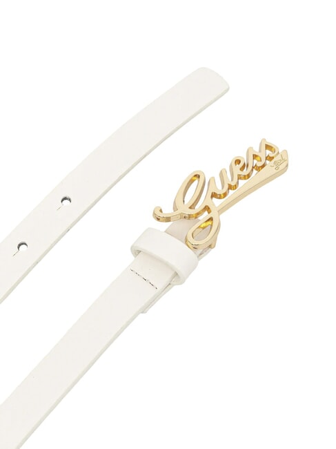 KIDS Girl's belt with logo buckle cremwhi - Children's belts