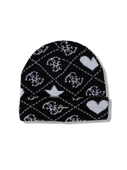 KIDS Hat and scarf set 4g black jacquard - Baby Hat