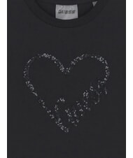 GUESS KIDS MINI ME Cotton T-shirt with sequins jetbla - Child T-shirt - 3