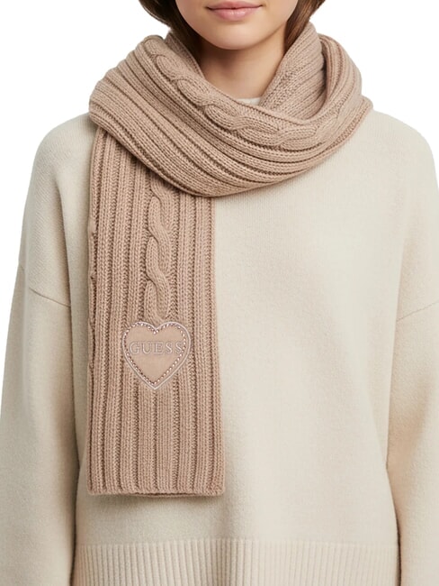 KIDS Girl's scarf with heart skin shadow - Child Scarf