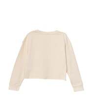 GUESS KIDS Girls' crewneck sweatshirt with logo embroidery peach peony - Baby Sweatshirt - 2