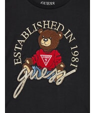 GUESS KIDS Long-sleeved T-shirt with teddy bear jetbla - Child T-shirt - 3