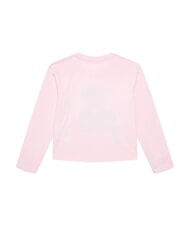 GUESS KIDS Long-sleeved T-shirt with teddy bear cotton candy pink - Child T-shirt - 2