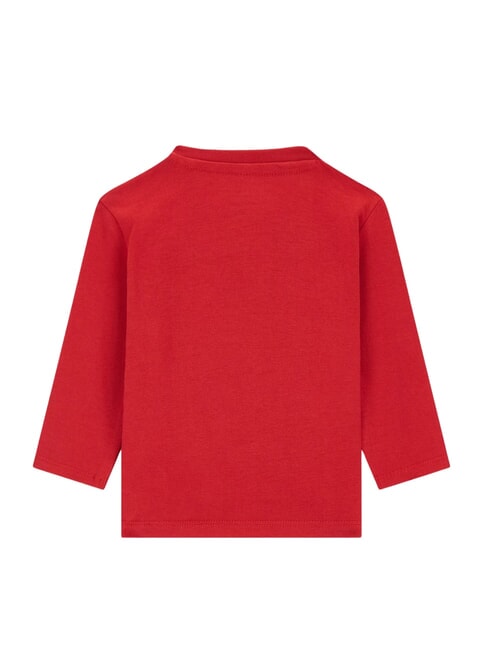 KIDS Long-sleeved T-shirt with pocket chili red - Child T-shirt