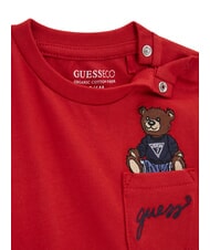 GUESS KIDS Long-sleeved T-shirt with pocket chili red - Child T-shirt - 3