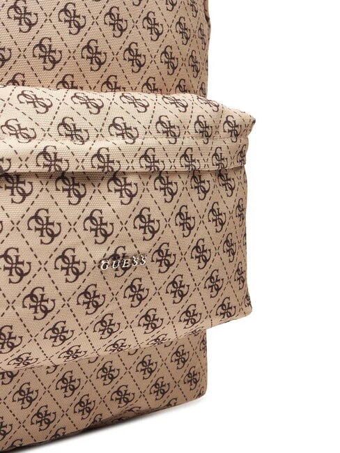 GIRL Backpack in logoed fabric 4g aop beige white - Women&rsquo;s Bags