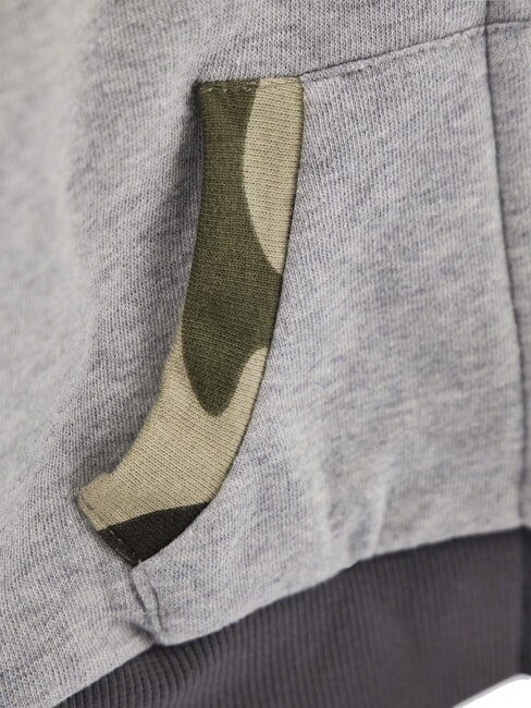 KIDS MINI ME tracksuit kit with hood and trousers gray shade combo - Rompers and baby outfits