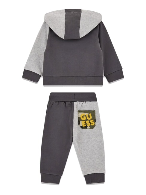 KIDS MINI ME tracksuit kit with hood and trousers gray shade combo - Rompers and baby outfits