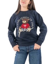 GUESS KIDS ACTIVE Girls' crewneck sweatshirt smartblue - Baby Sweatshirt - 4