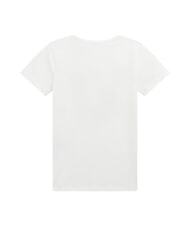 GUESS KIDS Cotton T-shirt with print and rhinestones purwhite - Child T-shirt - 2