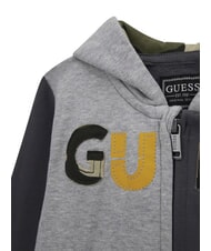 GUESS KIDS MINI ME Baby tracksuit kit with sweatshirt and trousers gray shade combo - Children's tracksuits - 3