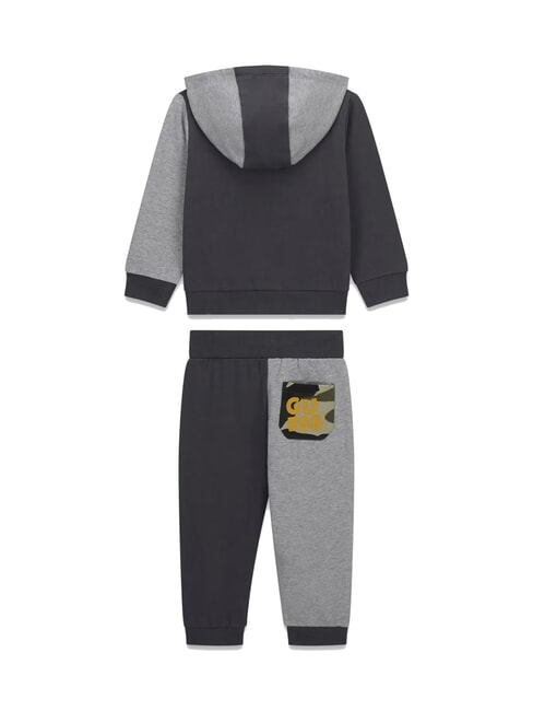 KIDS MINI ME Baby tracksuit kit with sweatshirt and trousers gray shade combo - Children's tracksuits