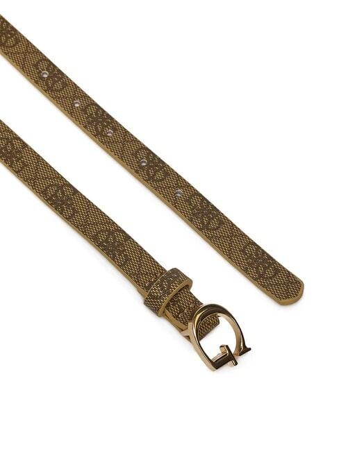 KIDS MINI ME Girls' belt with logo print 4g aop beige white - Children's belts