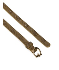 GUESS KIDS MINI ME Girls' belt with logo print 4g aop beige white - Children's belts - 3