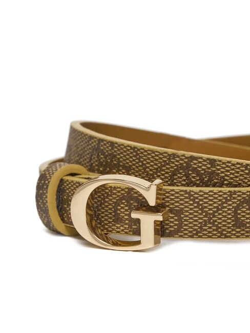 KIDS MINI ME Girls' belt with logo print 4g aop beige white - Children's belts
