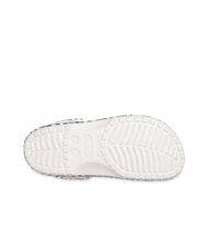 CROCS CLASSIC WARPED Unisex sabot slippers with print white / black - Unisex shoes - 7