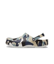 CROCS GEO CAMO Unisex sabot slippers with print white / multi - Unisex shoes - 4