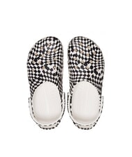 CROCS CLASSIC WARPED Unisex sabot slippers with print white / black - Unisex shoes - 3