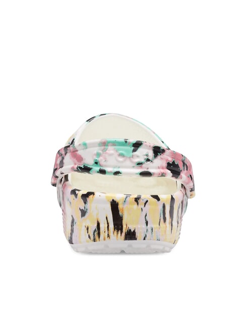 CLASSIC TIEDYE Women's sabot slippers with print multi/white - Women&rsquo;s shoes