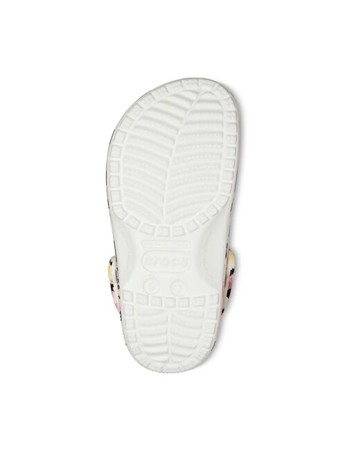 CLASSIC TIEDYE Women's sabot slippers with print multi/white - Women&rsquo;s shoes