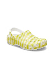 CROCS CLASSIC GINGHAM Women's printed sabot slippers daylily - Women&rsquo;s shoes - 2