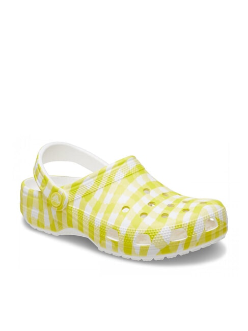 CLASSIC GINGHAM Women's printed sabot slippers daylily - Women&rsquo;s shoes