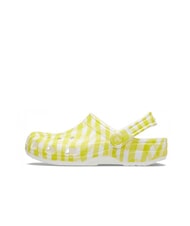 CROCS CLASSIC GINGHAM Women's printed sabot slippers daylily - Women&rsquo;s shoes - 4