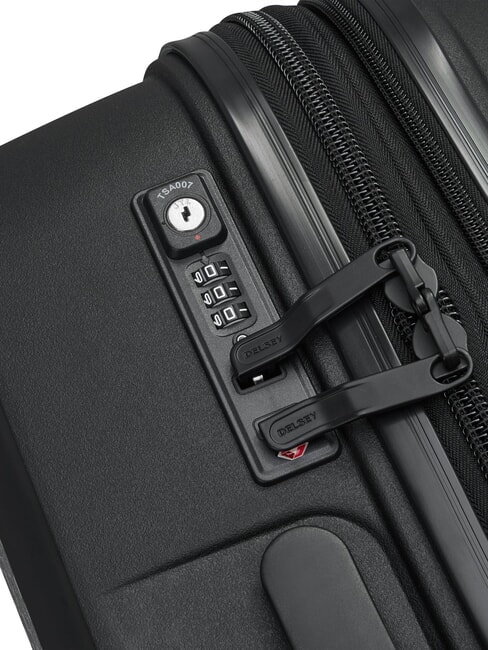 CAMPIONARIO - BELMONT PLUS MR Large, expandable trolley Black - Rigid Trolley Cases