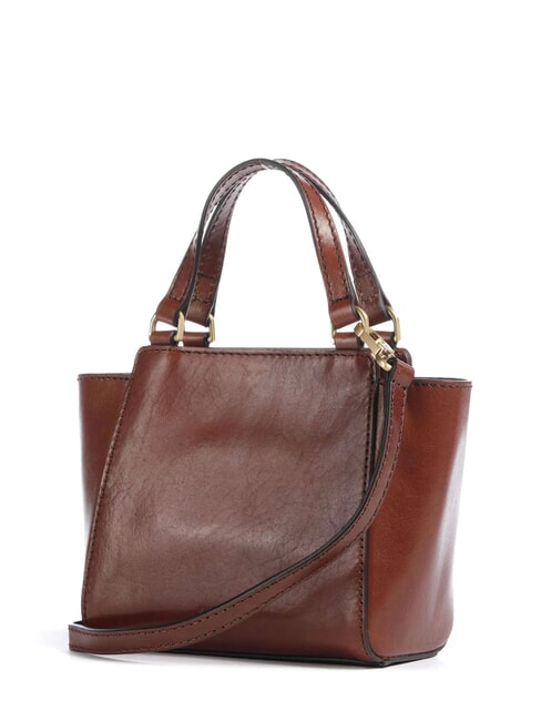 LUCREZIA Leather handbag with shoulder strap BROWN - Women&rsquo;s Bags
