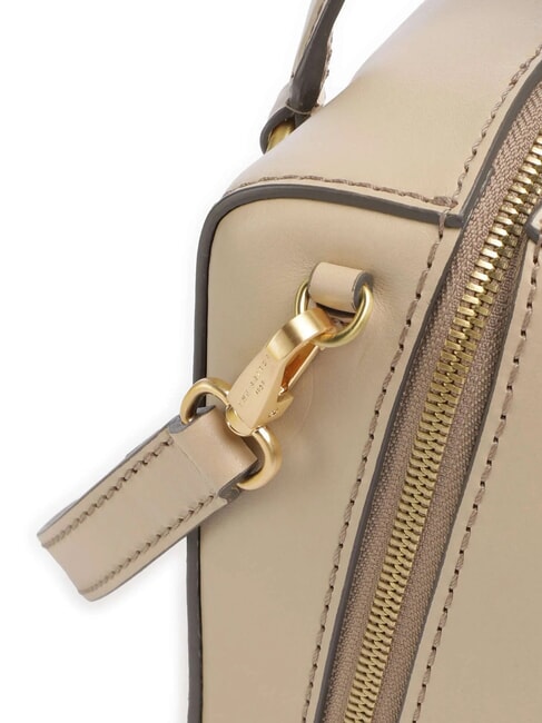 LAURA Leather satchel bag with shoulder strap butter abb. gold - Women&rsquo;s Bags