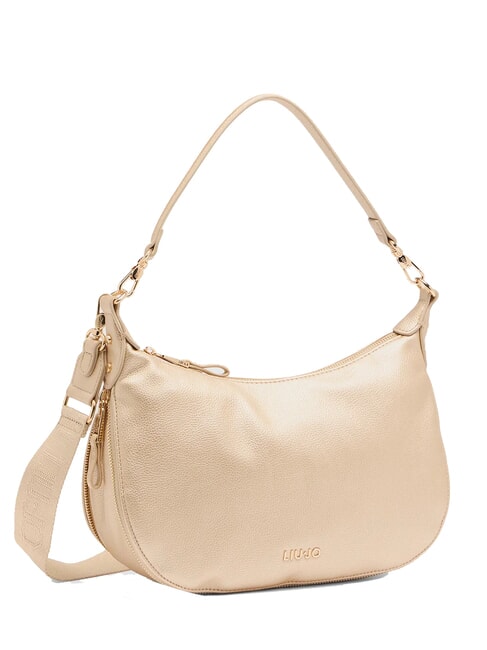 KALISKA Hobo bag with shoulder strap Light / Gold - Women&rsquo;s Bags