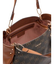 LIUJO CIRRY Large tote bag with tassel gingerbread - Women&rsquo;s Bags - 3