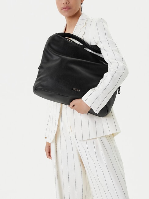 KALISKA Hobo shoulder bag, with shoulder strap BLACK - Women&rsquo;s Bags