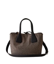 BORBONESE VIS-A-VIS Handbag with shoulder strap OP / NATURAL / BLACK - Women&rsquo;s Bags - 4