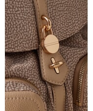 BORBONESE POCHE Backpack with pockets sand - Women&rsquo;s Bags - 4