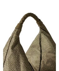 BORBONESE PLIE Medium hobo bag olive - Women&rsquo;s Bags - 3