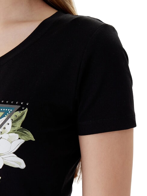 CAMELIA TRIANGLE Short-sleeved T-shirt with print and applications jetbla - T-shirt