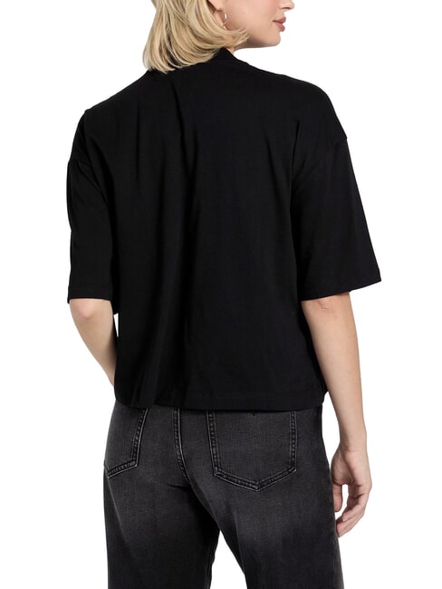 BELT WRAPPED Oversized fit short-sleeved T-shirt jetbla - T-shirt