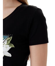 GUESS CAMELIA TRIANGLE Short-sleeved T-shirt with print and applications jetbla - T-shirt - 4