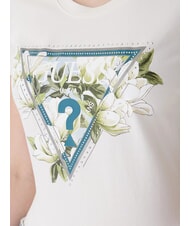 GUESS CAMELIA TRIANGLE Short-sleeved T-shirt with print and applications cremwhi - T-shirt - 3