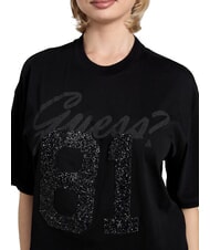 GUESS BELT WRAPPED Oversized fit short-sleeved T-shirt jetbla - T-shirt - 3