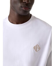 GUESS DIAMANTE LOGO Oversized short-sleeved T-shirt purwhite - T-shirt - 3