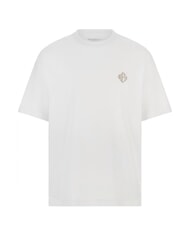GUESS DIAMANTE LOGO Oversized short-sleeved T-shirt purwhite - T-shirt - 4