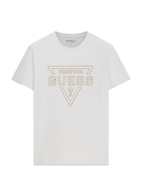 PAINTED TRIANGLE Regular fit short sleeve t-shirt purwhite - T-shirt