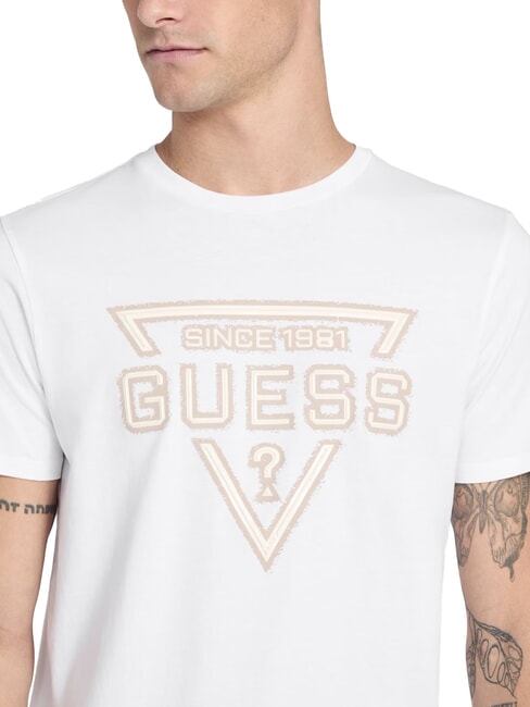 PAINTED TRIANGLE Regular fit short sleeve t-shirt purwhite - T-shirt