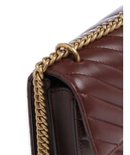 PINKO MINI LOVE BAG One chevron bag burgundy wine-antique gold - Women&rsquo;s Bags - 3