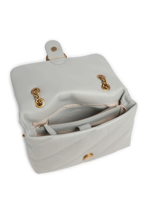 CLASSIC LOVE PUFF Nappa leather bag pearl gray-antique gold - Women&rsquo;s Bags