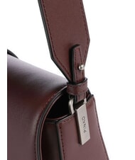 PINKO LOVE ONE SLOUCHY Mini leather shoulder bag burgundy wine-old silver - Women&rsquo;s Bags - 3