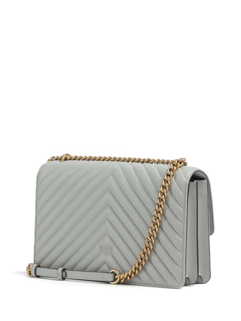 CLASSIC LOVE ONE Nappa leather bag pearl gray-antique gold - Women&rsquo;s Bags