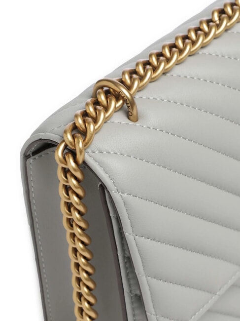 CLASSIC LOVE ONE Nappa leather bag pearl gray-antique gold - Women&rsquo;s Bags